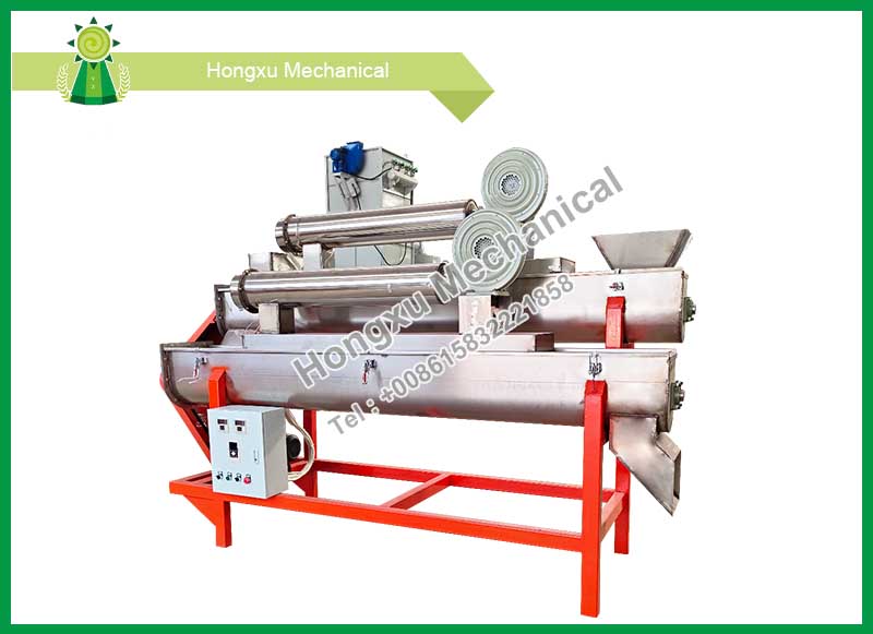 upper and lower auger dryer